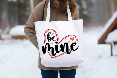 Be mine valentine Bag SVG Design SVG Designangry 