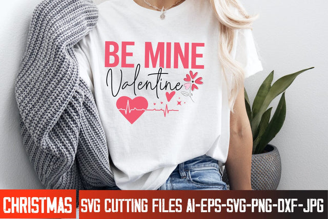 Be Mine Valentine SVG Design, s Valentine's Day SVG Cut File,Happy Valentine's Day SVG ,Valentine SVG SVG BlackCatsMedia 