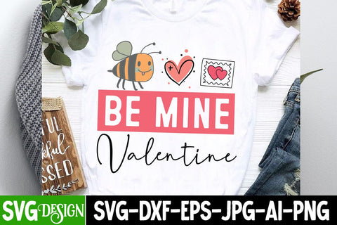 Be Mine Valentine SVG Design,Happy Valentine's Day SVG ,Valentine SVG ,Valentine's Day Sublimation PNG,Valentine's Day Round Sign SVG, Love SVG Design SVG BlackCatsMedia 