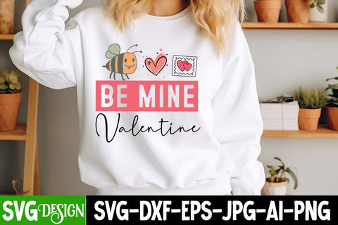 Be Mine Valentine SVG Design,Happy Valentine's Day SVG ,Valentine SVG ,Valentine's Day Sublimation PNG,Valentine's Day Round Sign SVG, Love SVG Design SVG BlackCatsMedia 