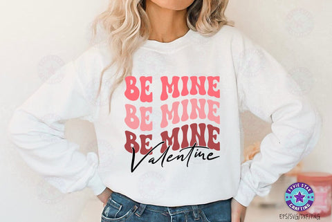 Be mine valentine, Valentine's T-shirt, valentine's SVG, Valentine Quote Svg Design SVG FiveStarCrafting 