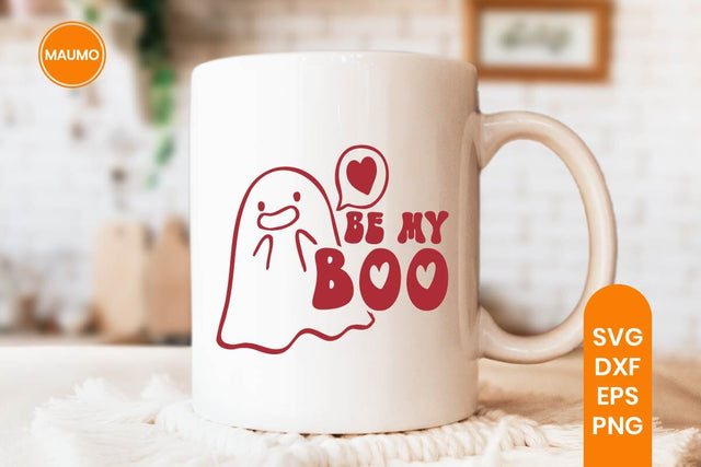 Be my boo, valentine ghost svg quote SVG Maumo Designs 