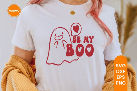 Be my boo, valentine ghost svg quote SVG Maumo Designs 