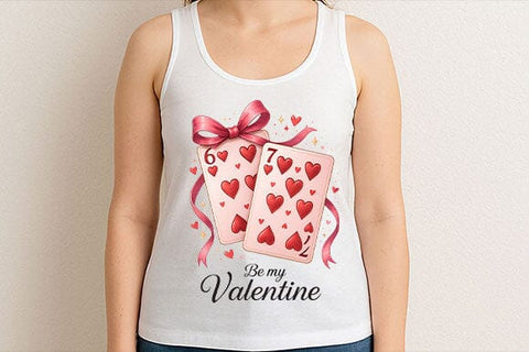 Be My Valentine PNG Valentine Playing Cards Heart Design SVG BillahCrafts 