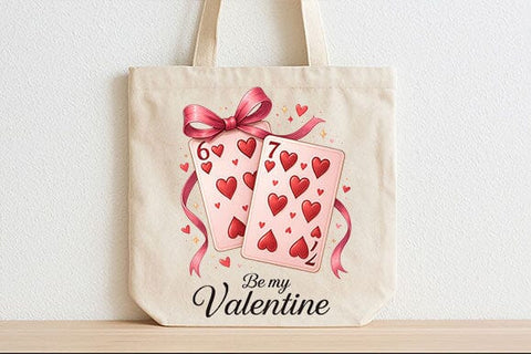 Be My Valentine PNG Valentine Playing Cards Heart Design SVG BillahCrafts 