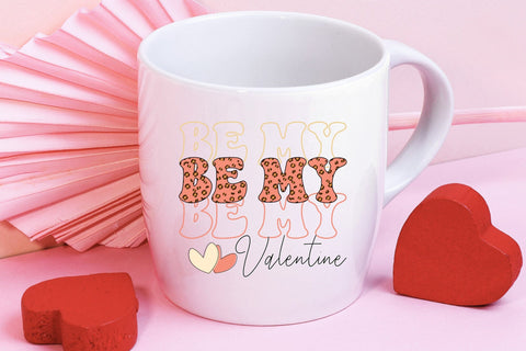 Be My Valentine, Retro Valentine Sublimation Sublimation CraftLabSVG 