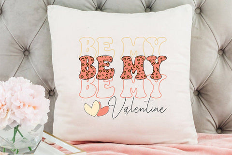 Be My Valentine, Retro Valentine Sublimation Sublimation CraftLabSVG 