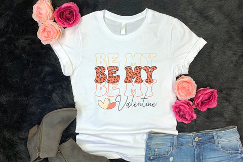 Be My Valentine, Retro Valentine Sublimation Sublimation CraftLabSVG 