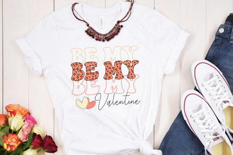 Be My Valentine, Retro Valentine Sublimation Sublimation CraftLabSVG 
