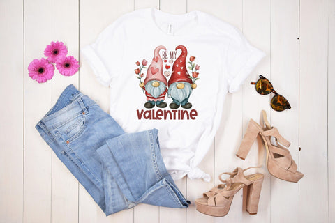 Be My Valentine - Valentines Day Gnomes Sublimation Sublimation CraftLabSVG 