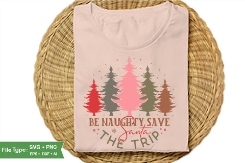 Be Naughty Save Santa The Trip Round Sign SVG Design, Farmhouse Christmas Round Sign SVG Design, Christmas SVG Design, SVGs, Food & Drink, Print & Cut, Quotes and Sayings SVG DesignPlante 503 