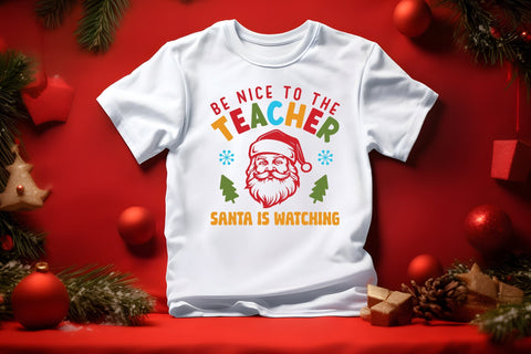 Be Nice to the Teacher - Christmas SVG SVG CraftLabSVG 