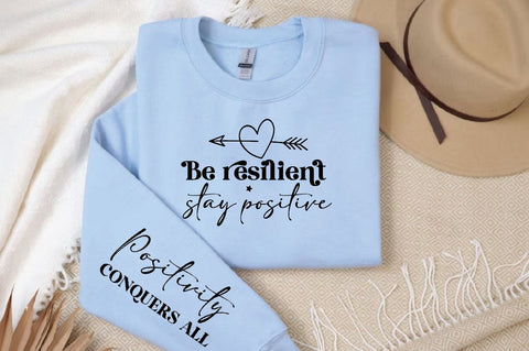 Be resilient Sleeve SVG Design, Inspirational sleeve SVG, Motivational Sleeve SVG, Positive Sleeve SVG SVG Regulrcrative 