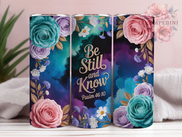 Be Still and Know Faith Tumbler, Prayer Christian Tumbler, Faith Bible Wrap, Stylish 20oz Wrap, Sublimation Design, Trendy Gift Idea, Inspirational Christian Tumbler Sublimation Li Zamperini 