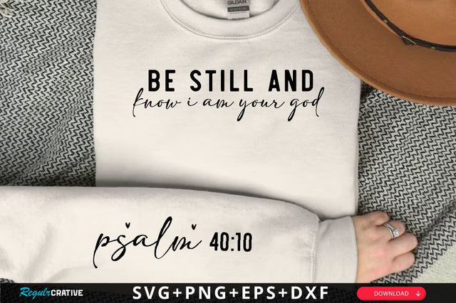 be still and know i am your god Sleeve SVG Design, Christian Sleeve SVG, Faith SVG Design, Jesus Sleeve SVG SVG Regulrcrative 