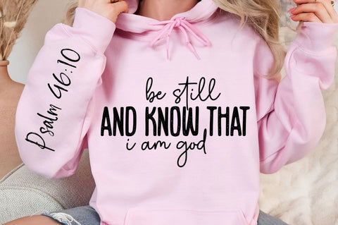 Be Still And Know That Sleeve SVG Design SVG Regulrcrative 