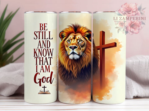Be Still and Know Tumbler, Christian Tumbler Wrap, 20oz Sublimation Design, Faith-Based Drinkware, Digital Download Tumbler, Inspirational Tumbler Art, Unique Gift Tumbler Sublimation Li Zamperini 