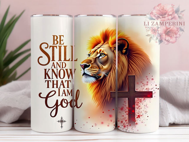 Be Still and Know Tumbler, Christian Tumbler Wrap, 20oz Sublimation Design, Faith-Based Drinkware, Digital Download Tumbler, Inspirational Tumbler Art, Unique Gift Tumbler Sublimation Li Zamperini 