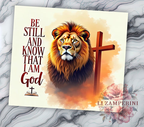 Be Still and Know Tumbler, Christian Tumbler Wrap, 20oz Sublimation Design, Faith-Based Drinkware, Digital Download Tumbler, Inspirational Tumbler Art, Unique Gift Tumbler Sublimation Li Zamperini 