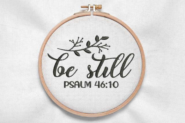 Be Still for Machine Embroidery Embroidery/Applique DESIGNS SvgOcean 