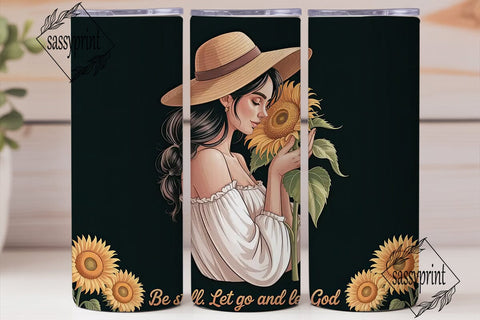 Be Still Let Go Tumbler Wrap Sublimation sassyprint 