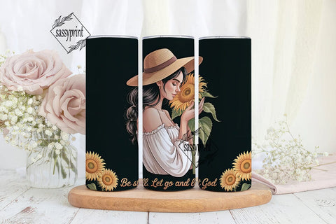 Be Still Let Go Tumbler Wrap Sublimation sassyprint 