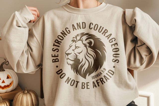 Be Strong And Courageous png, Bible verse png, Faith png, Joshua 1:9 Svg SVG DesignDestine 