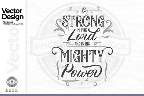 Be Strong in the Lord SVG AfterTenDesign 