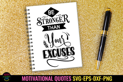 Be Stronger I Motivational Quotes SVG I Inspirational SVG SVG Happy Printables Club 