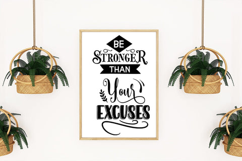 Be Stronger I Motivational Quotes SVG I Inspirational SVG SVG Happy Printables Club 