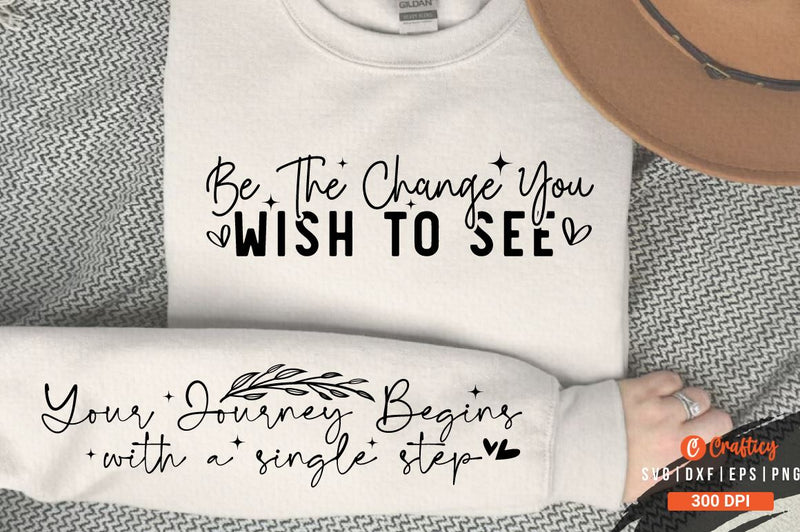 Be the change you wish to see Sleeve SVG DesignBe the change you wish to see Sleeve SVG Design SVG Designangry 