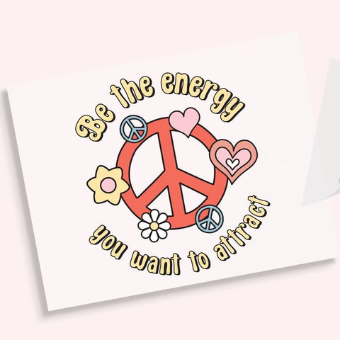 Be The Energy You Want To Atrract DTF Transfer Physical So Fontsy T-Shirt Iron-On Transfer Shop