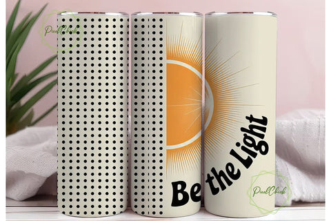 Be the Light 20oz Tumbler Wrap Sublimation PixelChick 