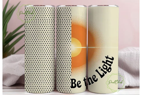Be the Light 20oz Tumbler Wrap Sublimation PixelChick 