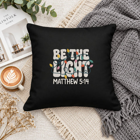 Be the Light Matthew 5:14 Embroidery Design – Christmas Lights Christian Bible Verse Machine Embroidery File Embroidery/Applique DESIGNS PatternFeed8 