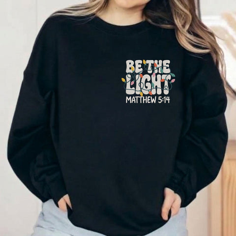 Be the Light Matthew 5:14 Embroidery Design – Christmas Lights Christian Bible Verse Machine Embroidery File Embroidery/Applique DESIGNS PatternFeed8 
