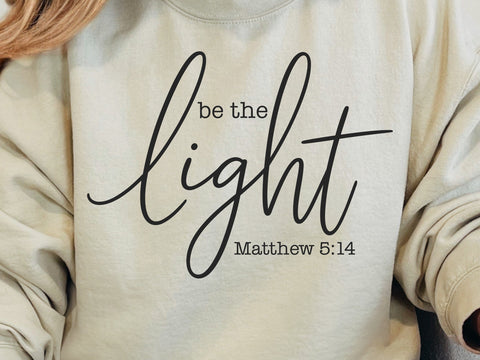 Be The Light SVG, Matthew 5:14 PNG, Christian Svg, Faith Svg, Blessed Svg, Jesus Svg, Salt And Light Svg, Inspirational Christian Shirt Svg SVG DesignDestine 