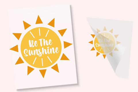 Be The Sunshine DTF Transfer Physical So Fontsy T-Shirt Iron-On Transfer Shop