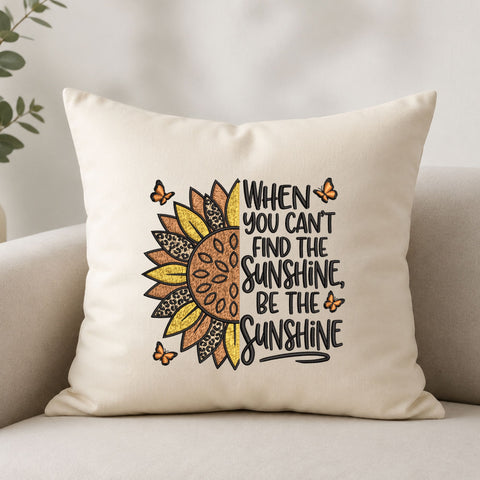 Be The Sunshine Machine Embroidery Design – Sunflower Quote Embroidery File, Inspirational Floral Design, Butterfly Embroidery Embroidery/Applique DESIGNS PatternFeed8 