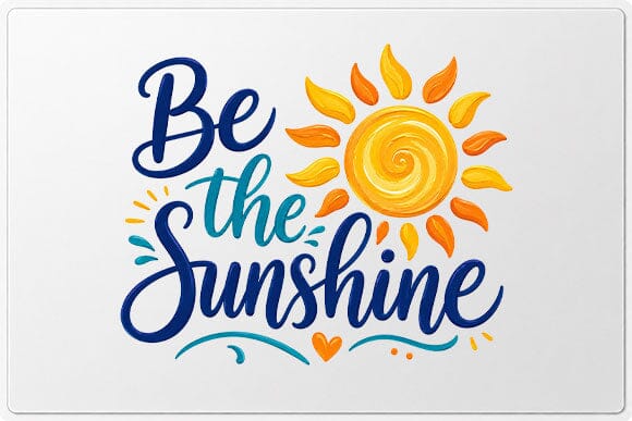 Be The Sunshine PNG | Inspirational Quote Sublimation Design SVG BillahCrafts 