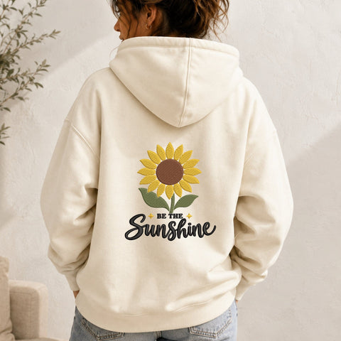 Be the Sunshine Sunflower Embroidery Design – Inspirational Floral Machine Embroidery File, Positive Quote Flower Design Embroidery/Applique DESIGNS PatternFeed8 