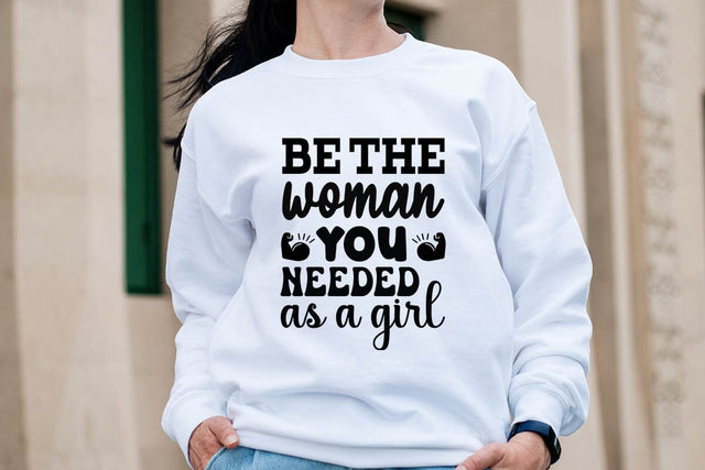 Be the woman you needed as a girl-01 SVG Angelina750 