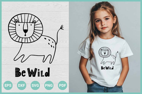 Be Wild SVG | Cute Lion SVG SVG Irina Ostapenko 