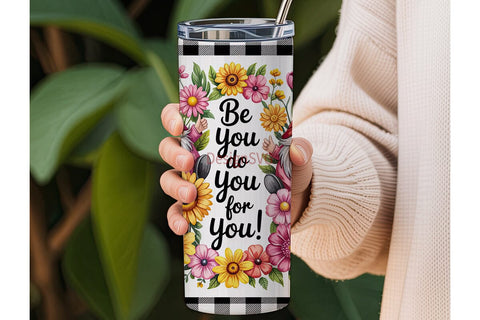 Be You Gnome Tumbler Wrap Sublimation DesignSVG 