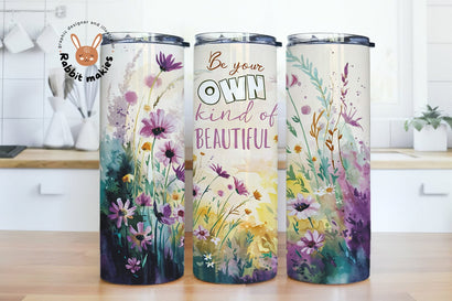 Be your Own Kind of Beautiful Tumbler Design, Inspiration PNG, Instant Digital Download Sublimation Rabbitmakies 