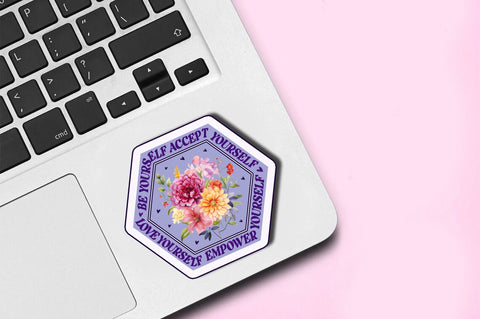 Be yourself accept Sticker Design Sublimation Regulrcrative 