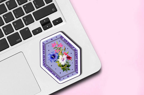 Be yourself accept Sticker Design Sublimation Regulrcrative 