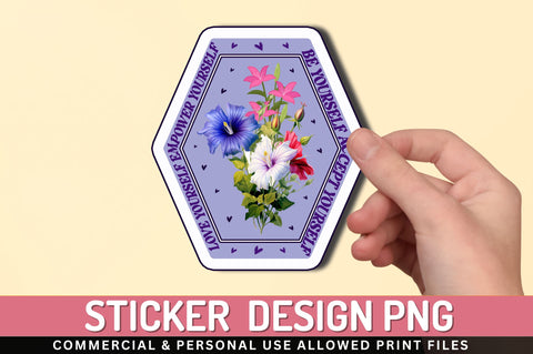 Be yourself accept Sticker Design Sublimation Regulrcrative 