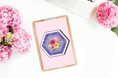 Be yourself accept Sticker Design Sublimation Regulrcrative 