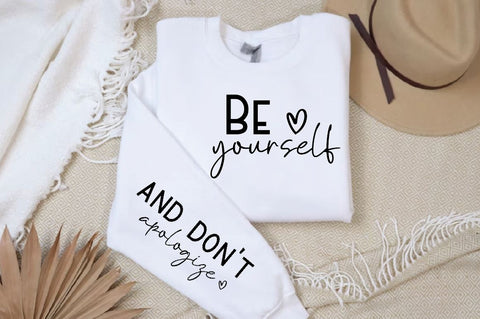 Be yourself Sleeve SVG Design, Inspirational sleeve SVG, Motivational Sleeve SVG, Positive Sleeve SVG SVG Regulrcrative 